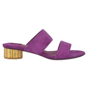 SALVATORE FERRAGAMO Flower Heel Sandal In Astro